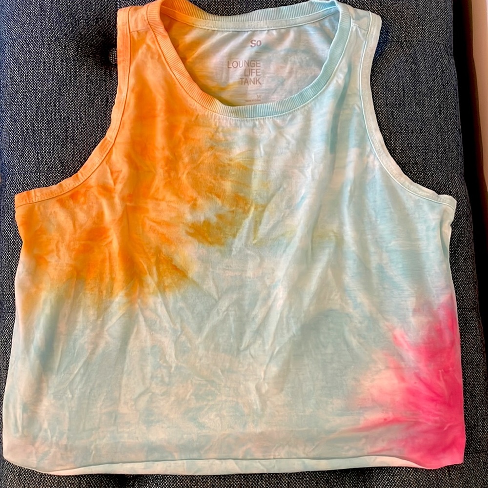 Tie dye crop tank